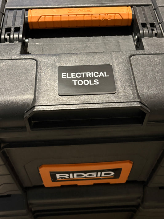 Custom Electrical Panel Labels – 2” x 3” Engraved Acrylic Tags for Breaker & Disconnect Panels