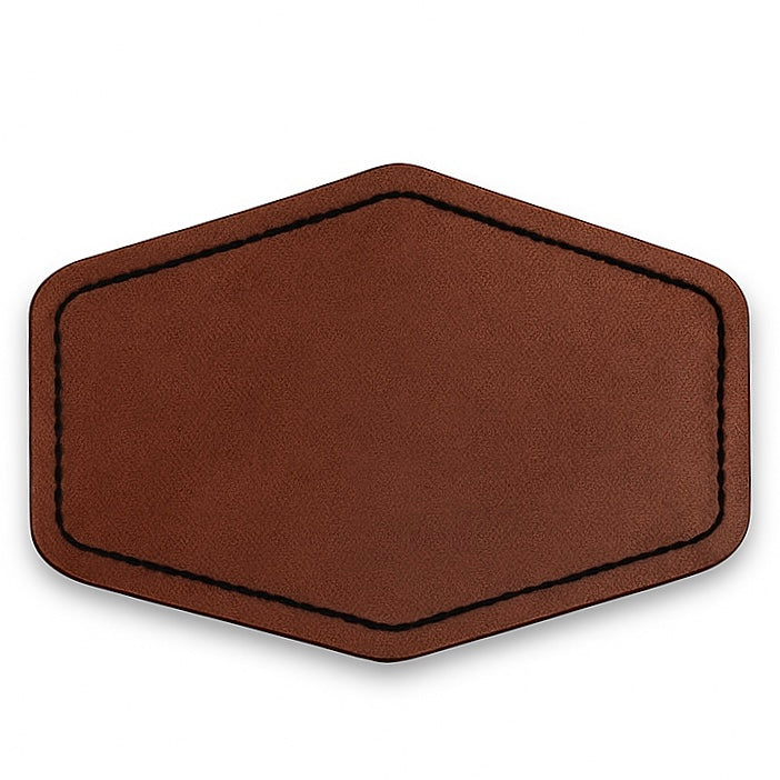 Custom Engraved Faux Leather Patch | Personalized Logo or Name Label for Hats, Gifts & Business Branding