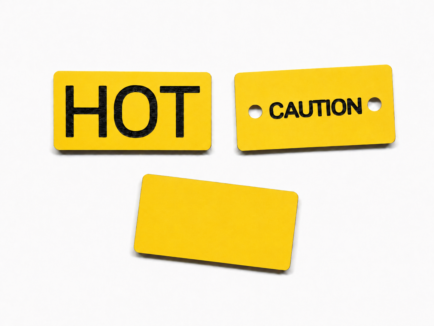 Custom Engraved 1" x 2" Acrylic Label – Personalized Electrical Panel, Breaker Box, Asset & Equipment ID Tag – Optional 4mm Holes or Double-Sided Tape