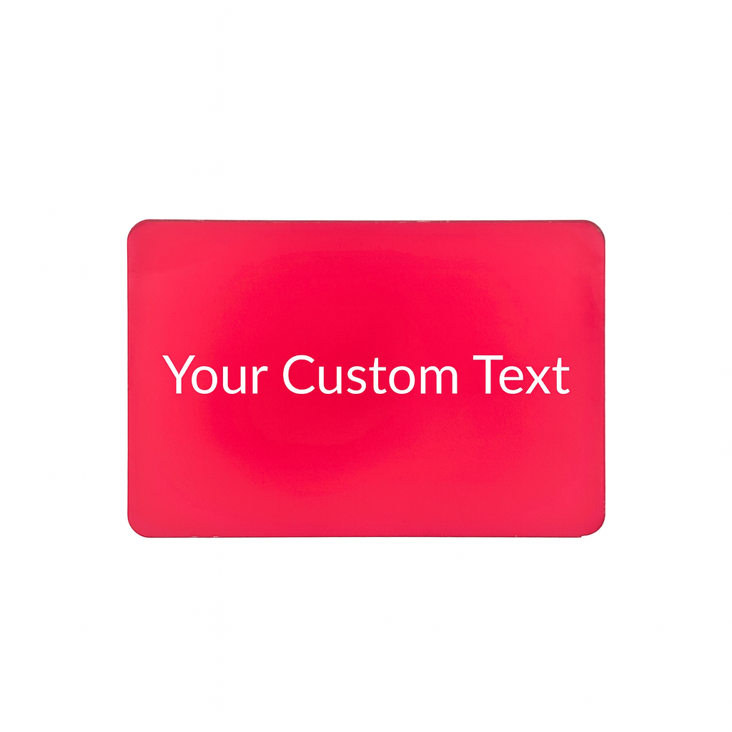 Custom Engraved Electrical Panel Label 3x4 Acrylic Tags
