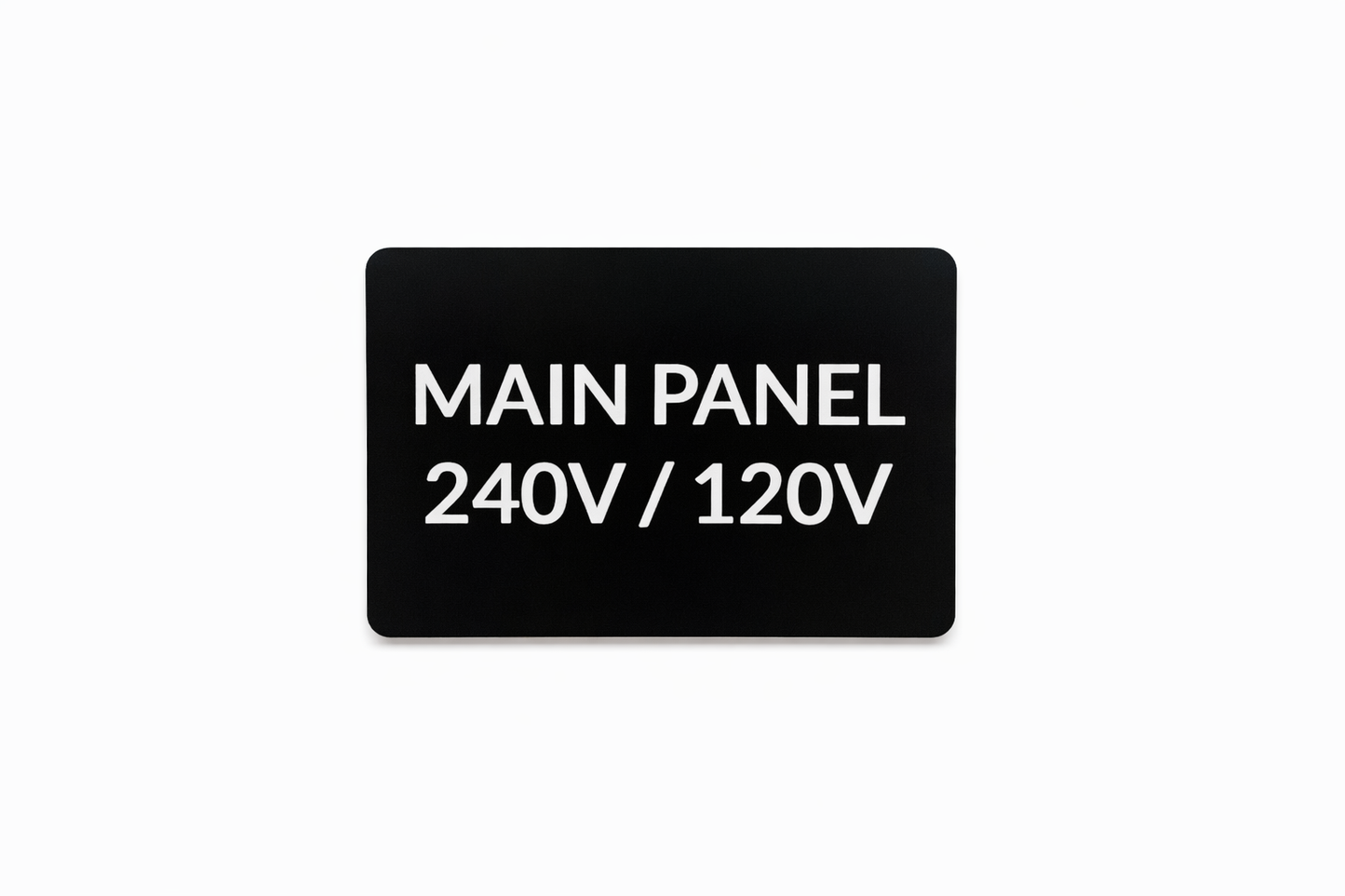 Custom Electrical Panel Labels – 2” x 3” Engraved Acrylic Tags for Breaker & Disconnect Panels