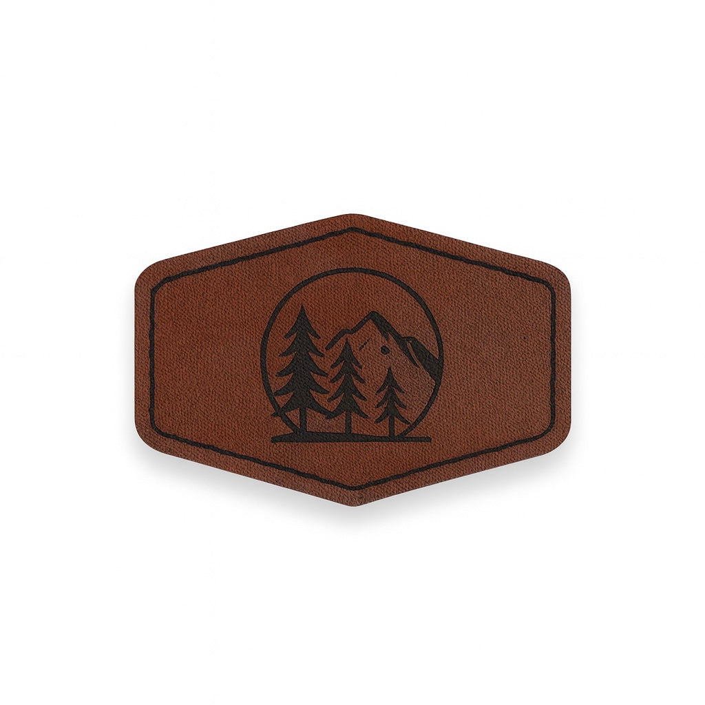 Custom Engraved Faux Leather Patch | Personalized Logo or Name Label for Hats, Gifts & Business Branding
