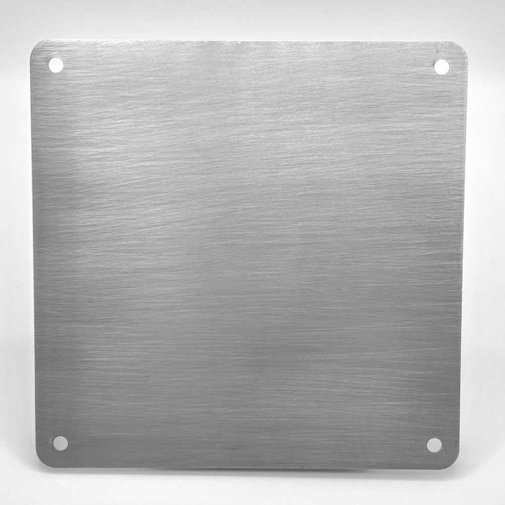 Custom Engraved Stainless Steel Plates – 304 Square Metal Signage for Equipment, Safety & Industrial Use (4”–10”)