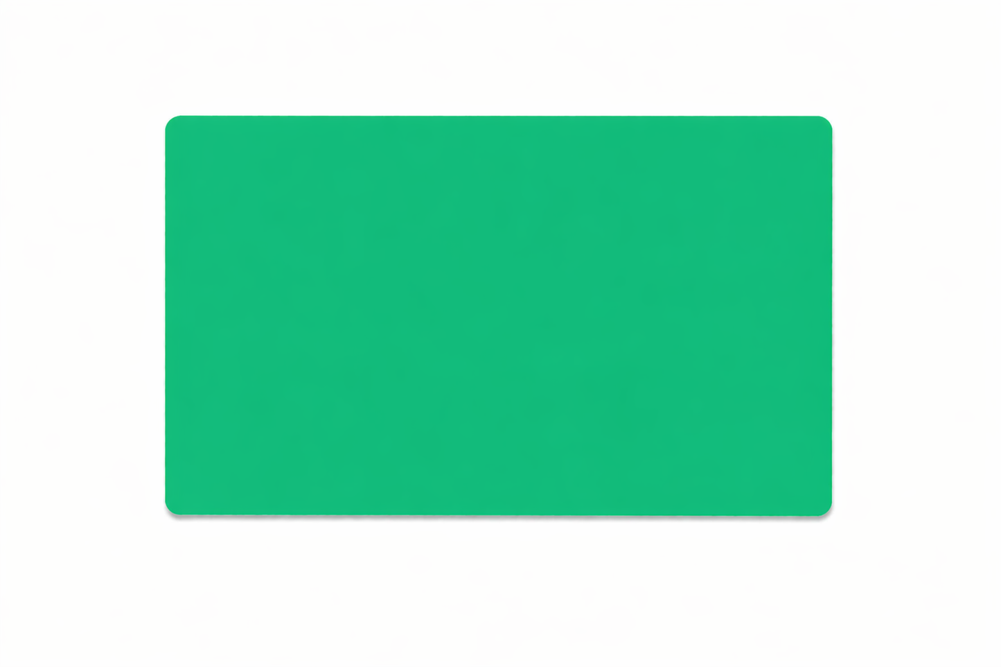 Solid green color labrle on a white background