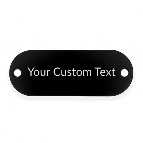 Custom Engraved Aluminum Tags – 2" x ¾" Industrial Metal ID Plates with Mounting Holes for Equipment, Tools, and Storage